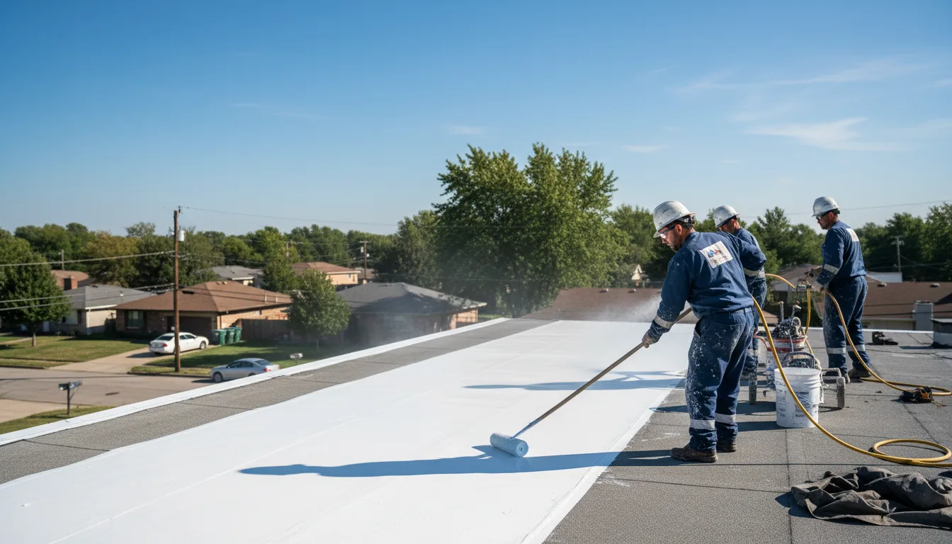 Commercial roof coating in Farwell, MN near me